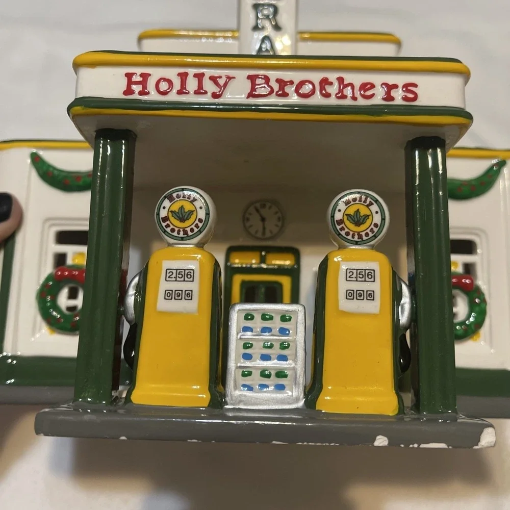 Department 56 Original‎ Snow Village Holly Brothers Garage 54854 Retired 1995